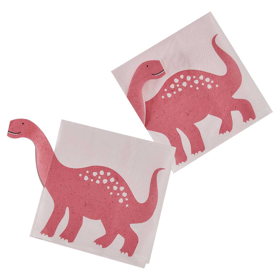 8 piatti in carta - sagoma dinosauro rosa – Funny Bunny