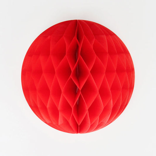 Sfera decorativa in carta 25cm- rosso