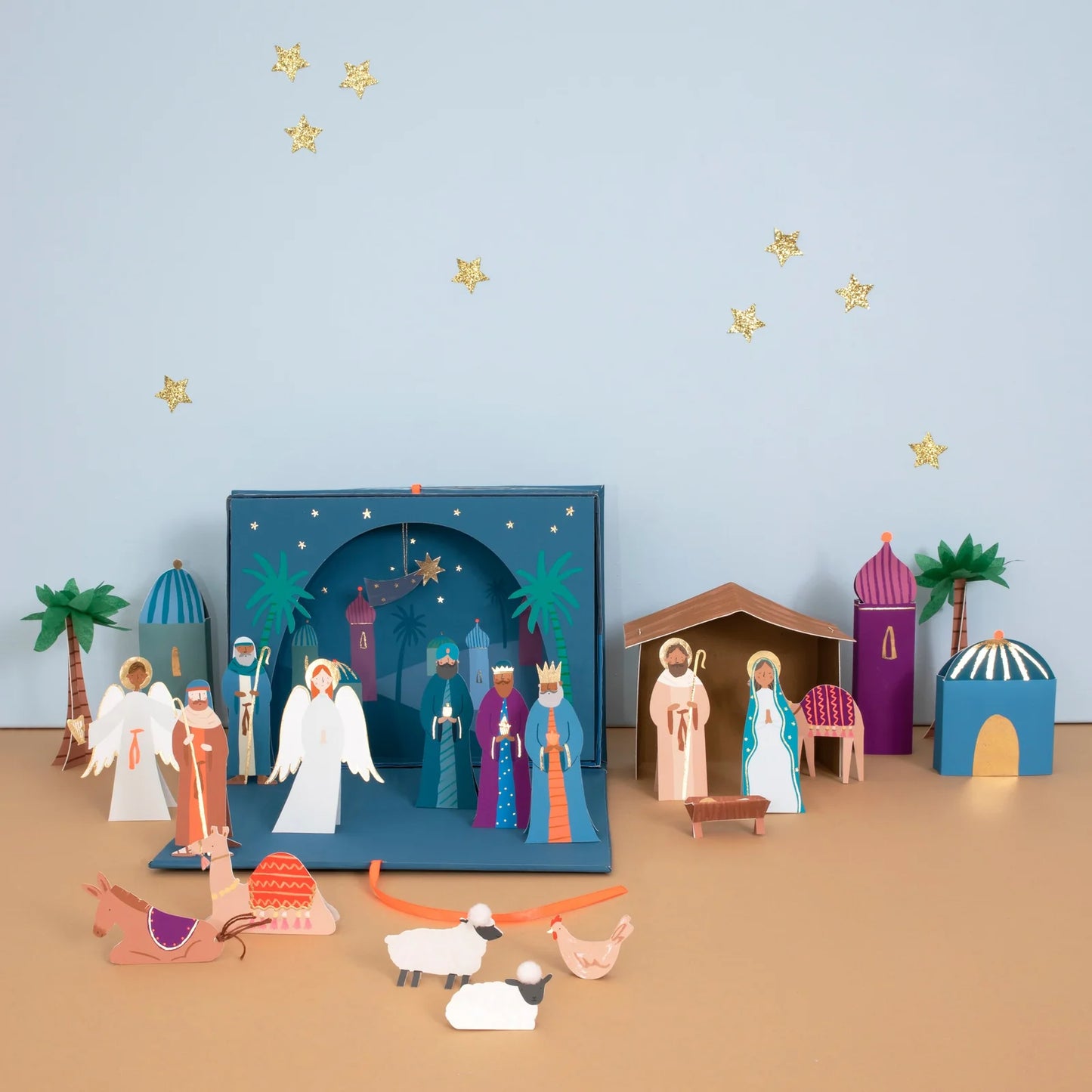 Calendario dell'Avvento - Presepe in Carta