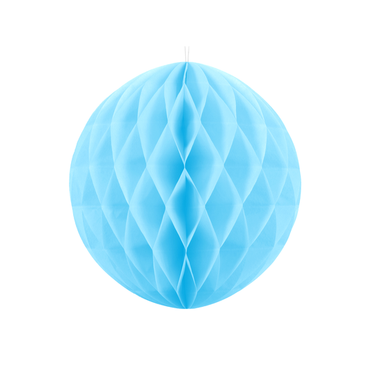 Sfera decorativa in carta 30 cm - azzurro