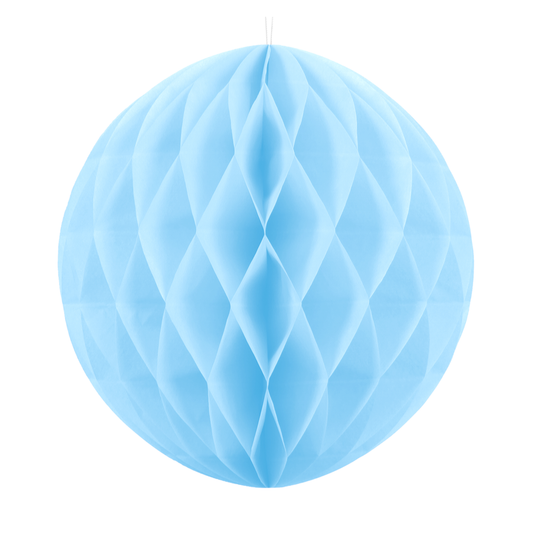 Sfera grande decorativa in carta 40 cm - azzurro