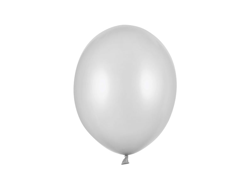 5 Palloncini MEDIO 27cm - Argento Metallizzato