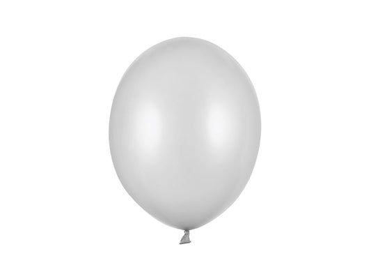 5 Palloncini MEDIO 27cm - Argento Metallizzato