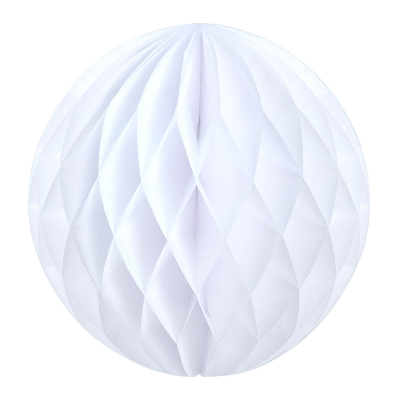 Sfera decorativa in carta 20cm - Bianco