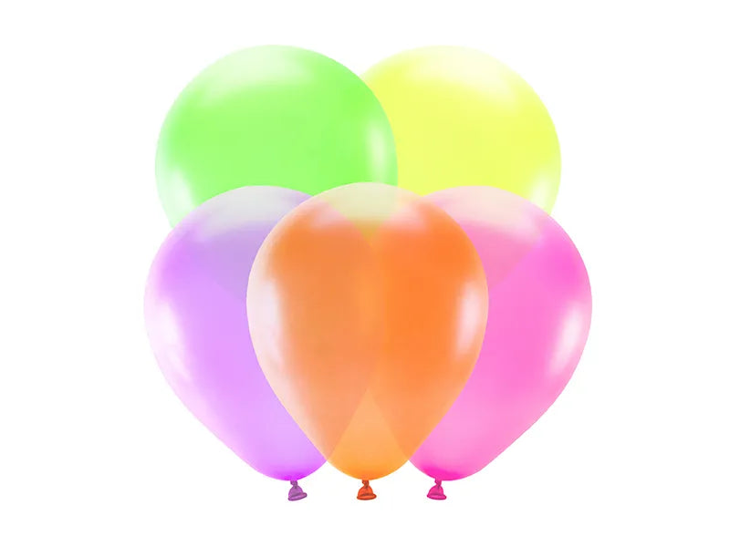 5 Palloncini 25 cm - mix Fluo