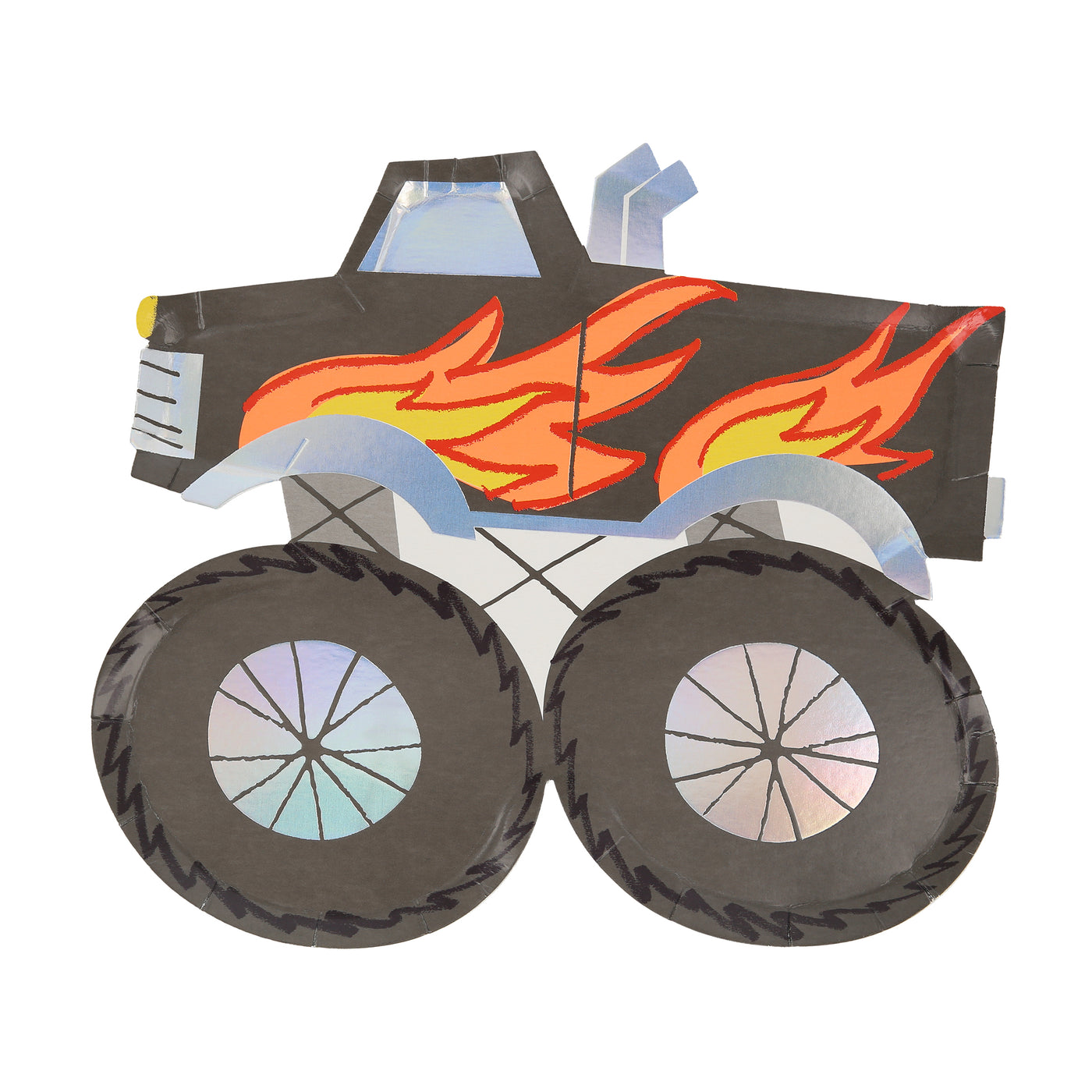 8 piatti in carta - Sagoma Monster Truck