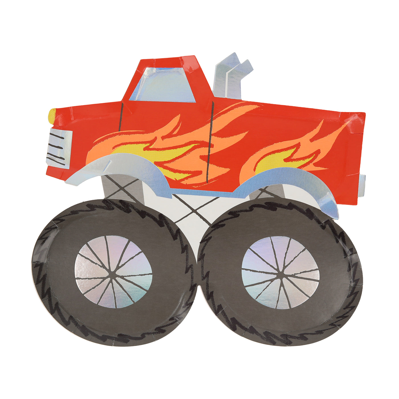 8 piatti in carta - Sagoma Monster Truck