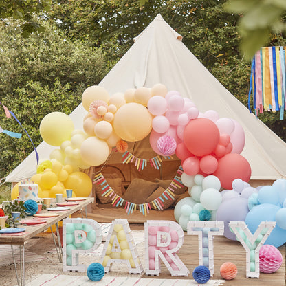 arco di palloncini - XL arcobaleno