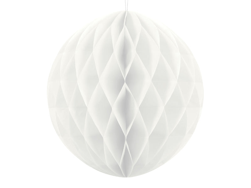 Sfera decorativa in carta 20cm - Bianco