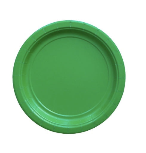8 piatti in carta – verde prato