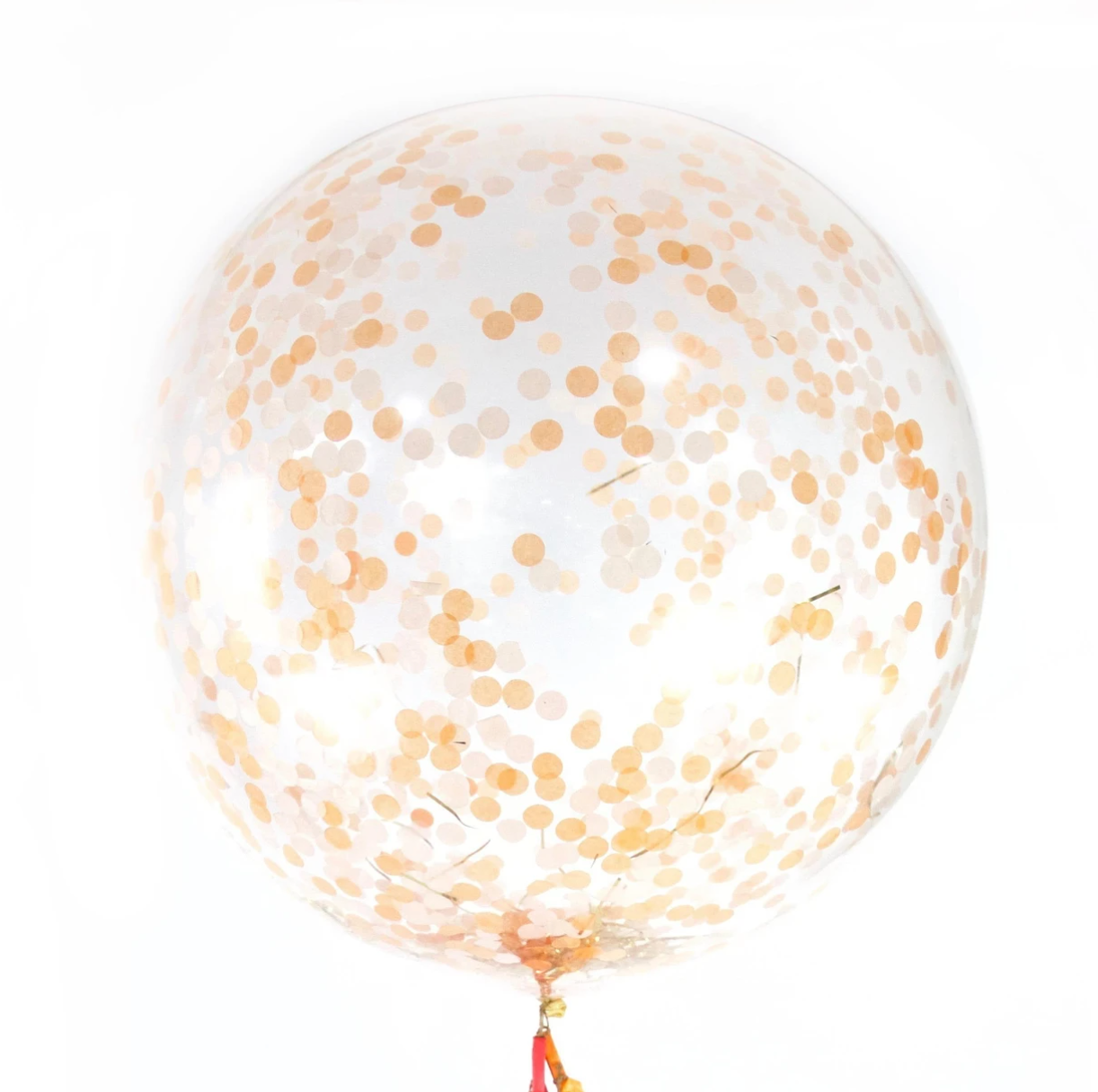 palloncino gigante - coriandoli arancio